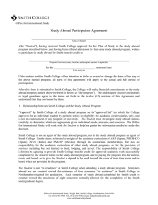 Study Abroad Participation Agreement _____________________________________________________________