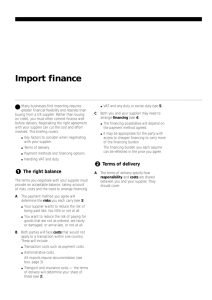 Import finance