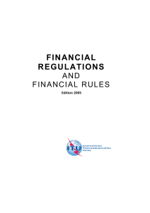 FINANCIAL REGULATIONS  AND