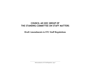 COUNCIL AD HOC GROUP OF THE STANDING COMMITTEE ON STAFF MATTERS