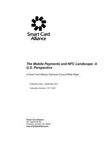 The Mobile Payments and NFC Landscape: A U.S. Perspective