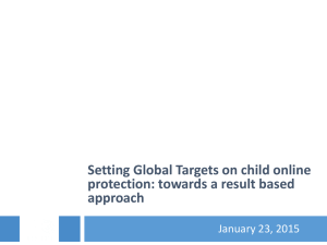 Setting Global Targets on child online protection: towards a result based approach