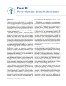 Patellofemoral Joint Replacement Focus On Introduction