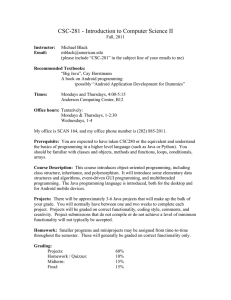 CSC-281 - Introduction to Computer Science II