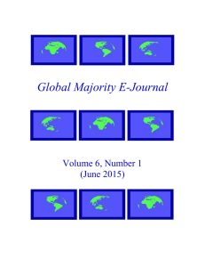 Global Majority E-Journal  Volume 6, Number 1 (June 2015)