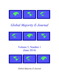 Global Majority E-Journal  Volume 5, Number 1 (June 2014)