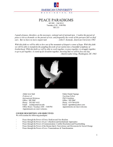 PEACE PARADIGMS