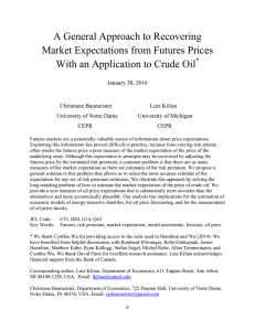A General Approach to Recovering Market Expectations from Futures Prices