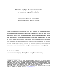 Information Rigidity in Macroeconomic Forecasts: An International Empirical Investigation