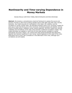 Nonlinearity and Time-varying Dependence in Money Markets