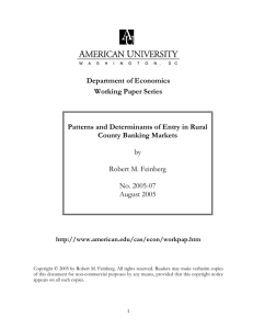 Department of Economics Working Paper Series