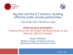 Big data and the ICT industry: building Data access principles
