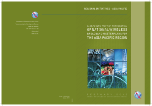 OF  NATIONAL WIRELESS  REGIONAL INITIATIVES – ASIA-PACIFIC