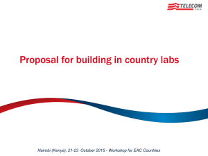 Proposal for building in country labs
