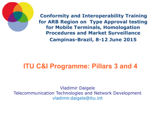 Conformity and Interoperability Training for Mobile Terminals, Homologation