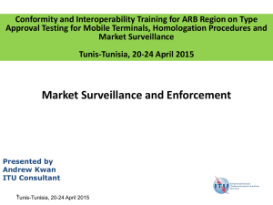 Conformity and Interoperability Training for ARB Region on Type