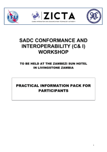 SADC CONFORMANCE AND INTEROPERABILITY (C&amp; I) WORKSHOP