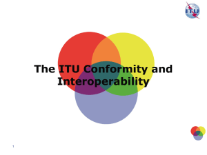 The ITU Conformity and Interoperability  1