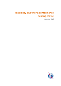 Feasibility study for a conformance testing centre December 2013