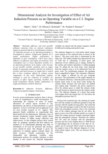 Dimensional Analysis for Investigation of Effect of Air