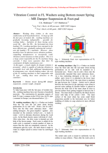 Vibration Control in FL Washers using Bottom mount Spring C.K. Mukherjee