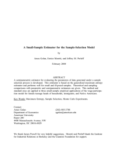 A Small-Sample Estimator for the Sample-Selection Model