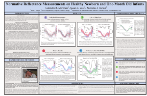 Normative Reflectance Measurements on Healthy Newborn and One-Month Old Infants ,
