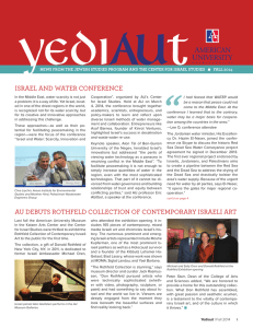 ISRAEL AND WATER CONFERENCE  FALL 2014