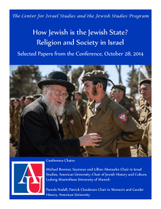How Jewish is the Jewish State? Religion and Society in Israel