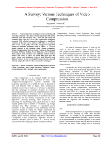 A Survey: Various Techniques of Video Compression  —