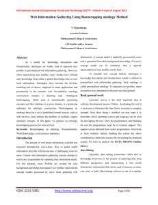 Web Information Gathering Using Bootstrapping ontology Method  Abstract
