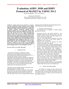 Evaluation AODV, DSR and DSDV Protocol of MANET by USING NS-2