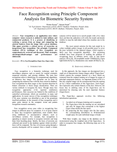 Face Recognition using Principle Component Analysis for Biometric Security System