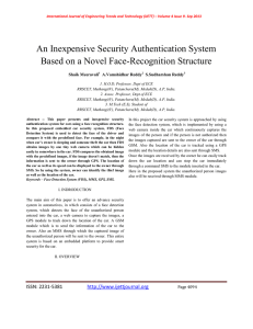 An Inexpensive Security Authentication System Based on a Novel Face-Recognition Structure