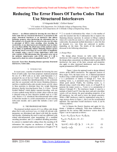 Reducing The Error Floors Of Turbo Codes That Use Structured Interleavers