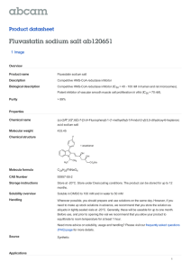 Fluvastatin sodium salt ab120651 Product datasheet 1 Image Overview