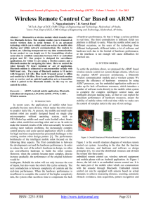 Wireless Remote Control Car Based on ARM7  V. Naga phanindra