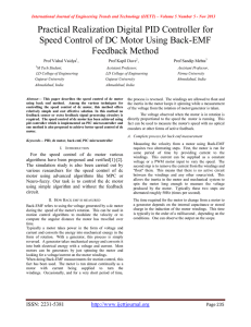 Practical Realization Digital PID Controller for Feedback Method