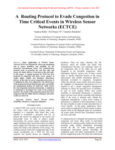 A  Routing Protocol to Evade Congestion in Networks (ECTCE)