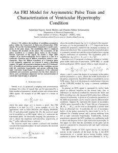 An FRI Model for Asymmetric Pulse Train and Condition