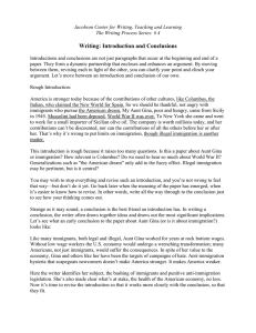 Writing: Introduction and Conclusions