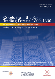 Goods from the East: Trading Eurasia 1600-1830