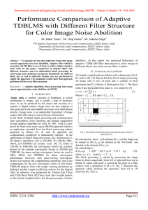 Performance Comparison of Adaptive TDBLMS with Different Filter Structure