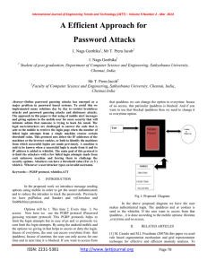 A Efficient Approach for Password Attacks