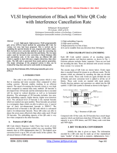 VLSI Implementation of Black and White QR Code
