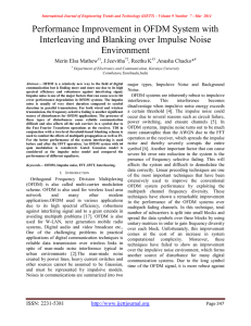 Performance Improvement in OFDM System with Environment Merin Elsa Mathew