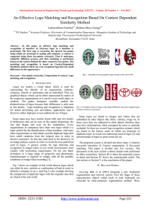 An Effective Logo Matching and Recognition Based On Context Dependent