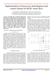 Implementation of Sensor less fault diagnosis and S.Dhamodharan