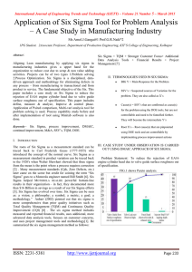 Application of Six Sigma Tool for Problem Analysis 5