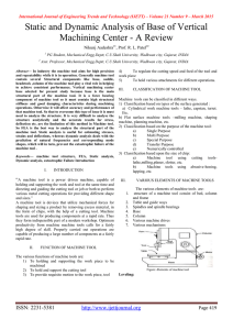 Static and Dynamic Analysis of Base of Vertical Nikunj Aadeshra